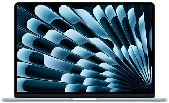 MacBook Air, 2026 15" · 1 TB · 16 GB M5 10 GPU Sky Blue — фото моделі