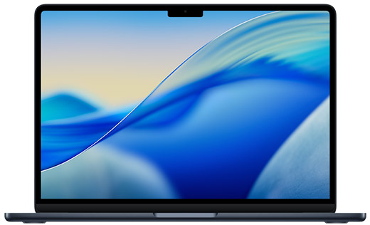 MacBook Air, 2022 13.6" · 1 TB · 16 GB Chip M2 10 GPU Midnight Custom — фото моделі