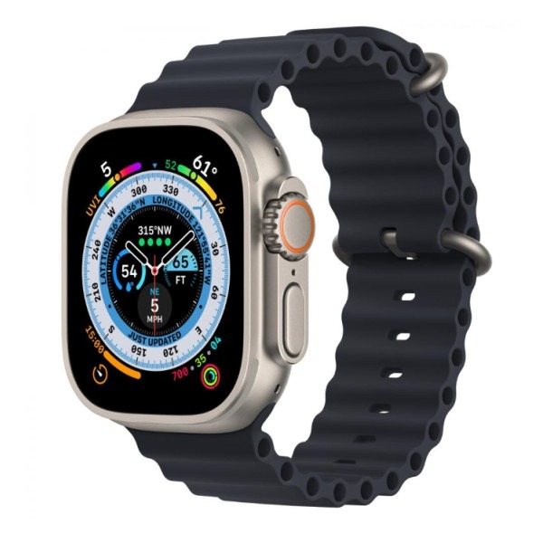 Apple Watch Ultra 1, GPS + LTE 49 mm Titanium Titanium Case Midnight Ocean Band · Б/у — фото моделі